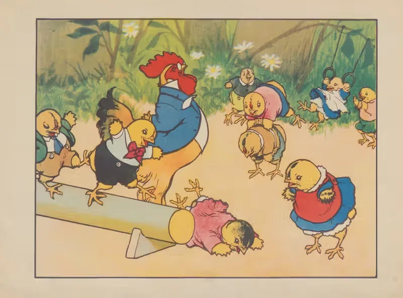День цыплят Pl.07 by Чеслав Кендзерский, 1945 — digital art print download