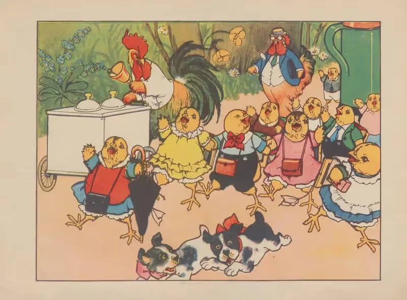 День курчонков Пл.08 by Чеслав Кендзерский, 1945 — digital art print download
