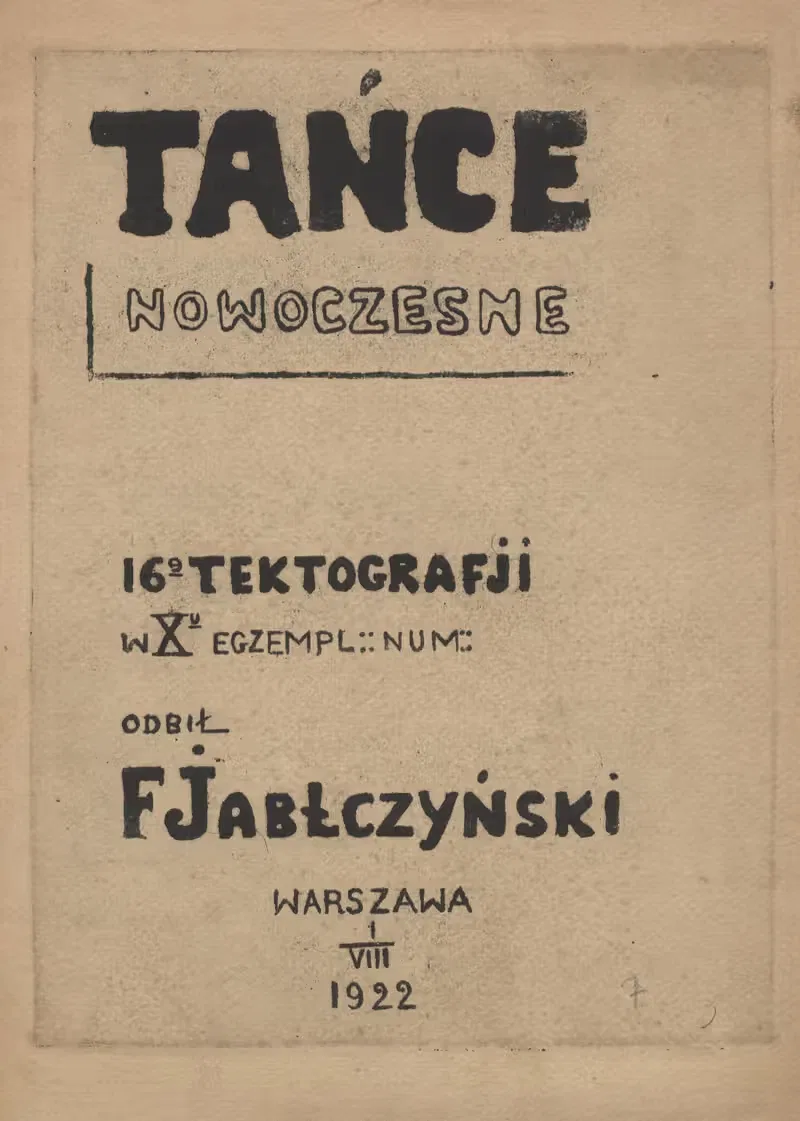 Tańce nowoczesne (Modern dance) Pl.01 — Feliks Jabłczyński