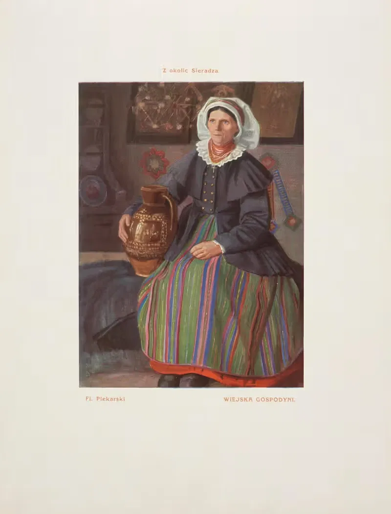 Деревенская хозяйка by Флориан Пекарский, 1916 — digital art print download