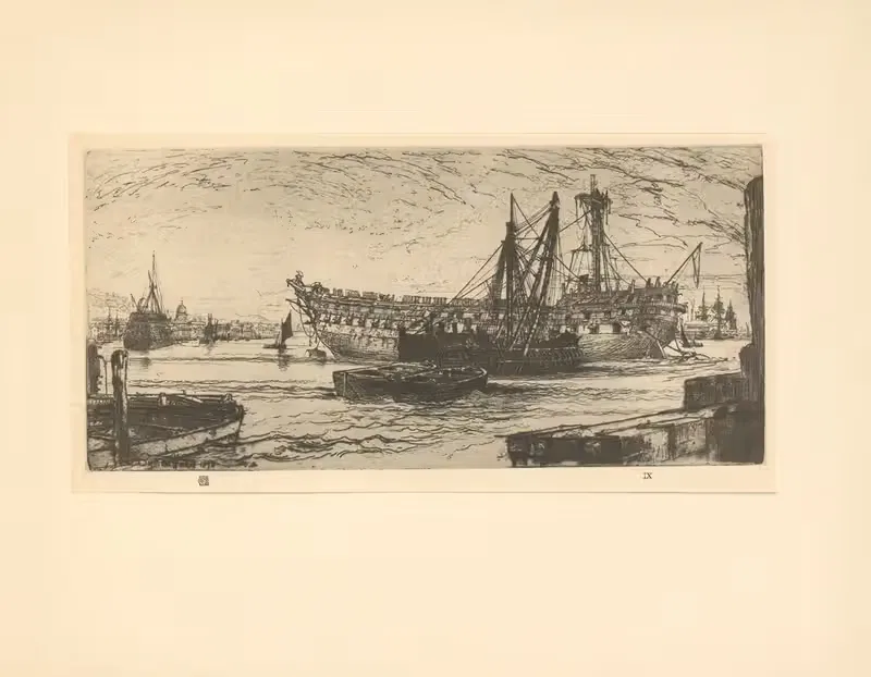Breaking Up Of The 'Agamemnon' — Francis Seymour Haden
