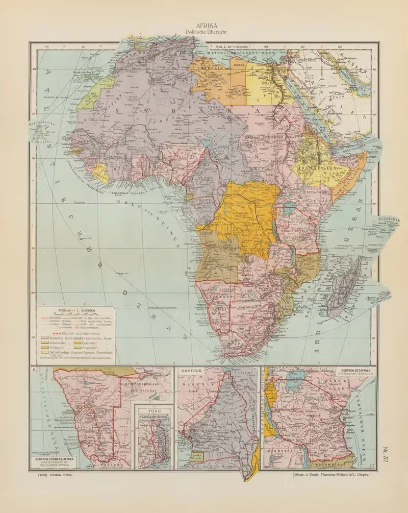 Afrika (Politische Übersicht) — Geographisches Institut der Flemming-Wiskott