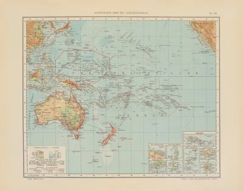 Australien und die Südseeinseln — Geographisches Institut der Flemming-Wiskott