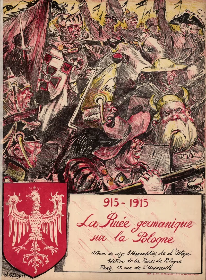 Германское нашествие на Польшу – фронтиспис by Жорж д'Остоя, 1915 — digital art print download