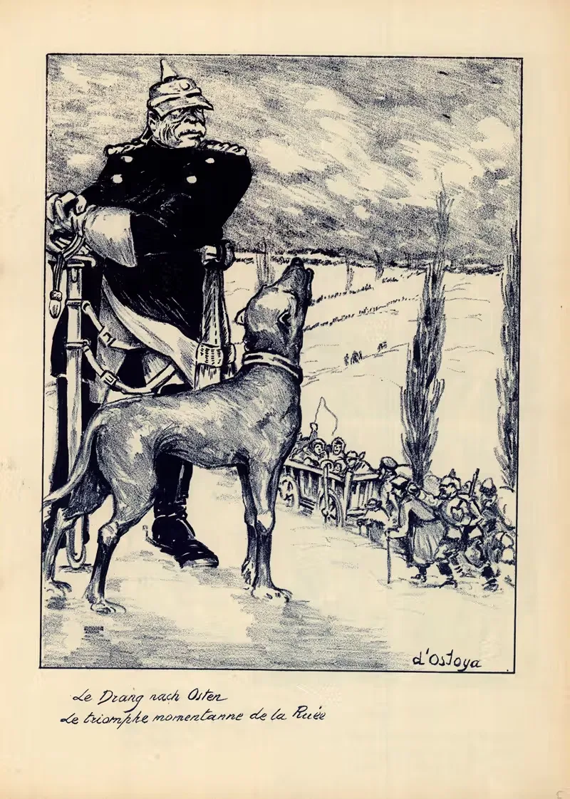 Дранг нах Остен by Жорж д'Остоя, 1915 — digital art print download