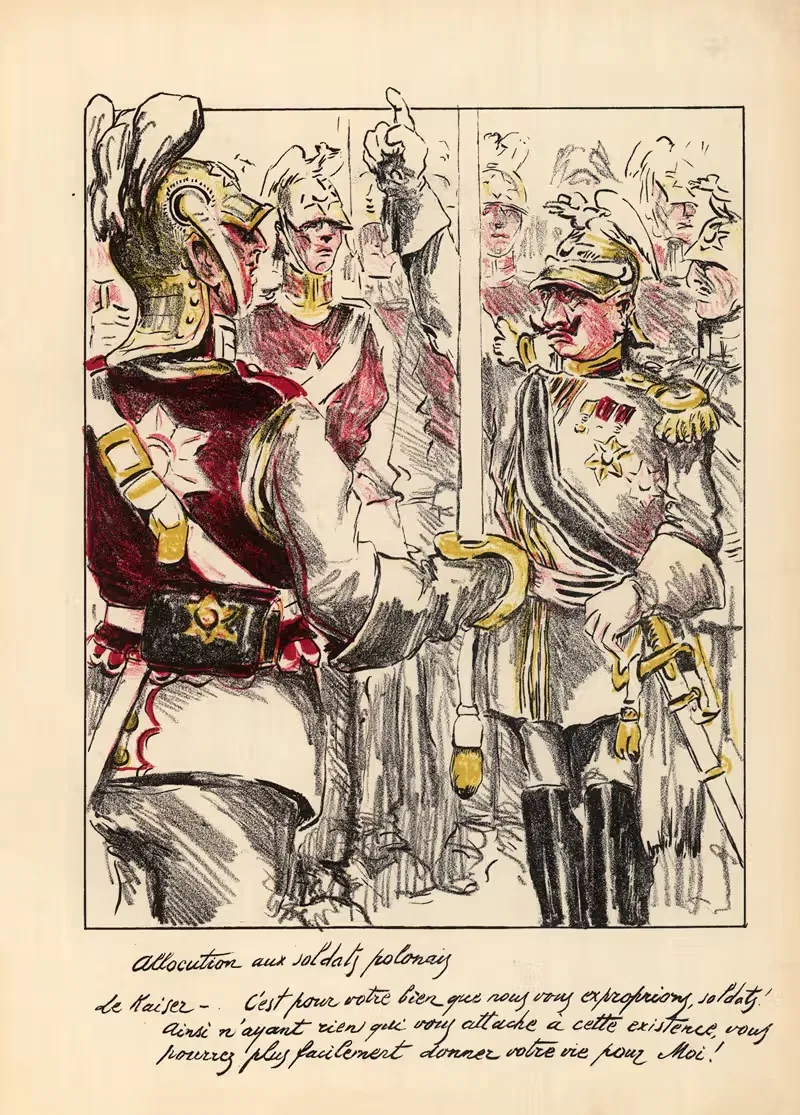 Обращение к польским солдатам by Жорж д'Остоя, 1915 — digital art print download