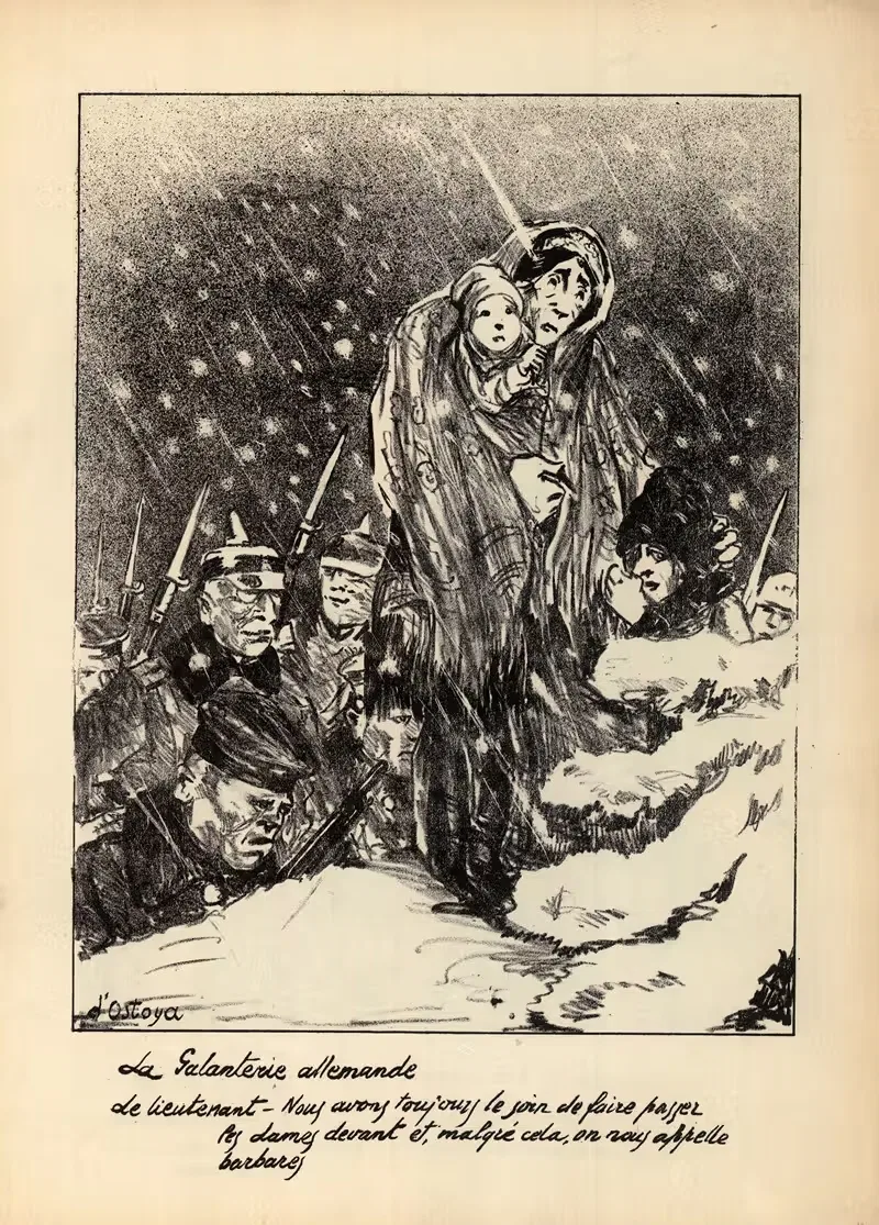 Немецкая галантность by Жорж д'Остоя, 1915 — digital art print download