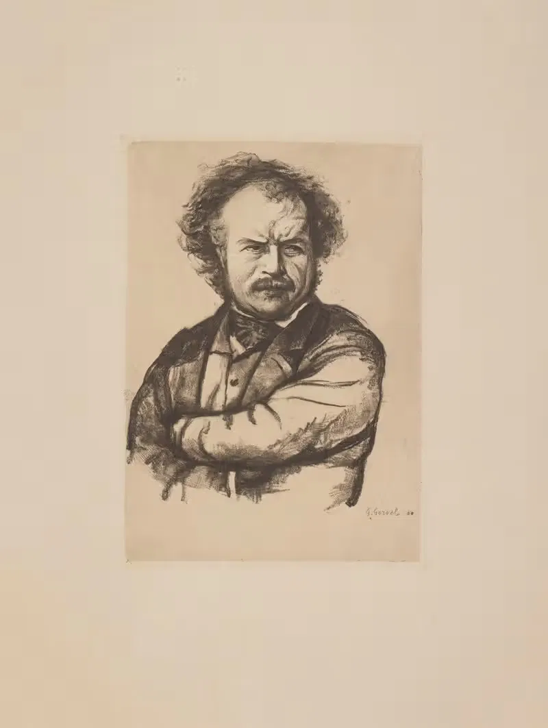 Антуан-Огюст Прео (1809-1879) by Жорж Горвель, 1809-1879 — digital art print download