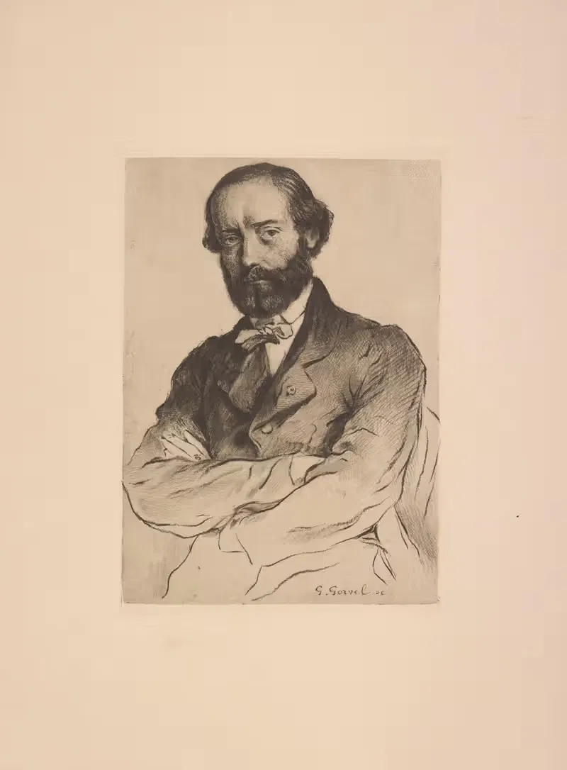 Эжен-Эммануэль Виолле-ле-Дюк (1814-1879) by Жорж Горвель, 1814-1879 — digital art print download