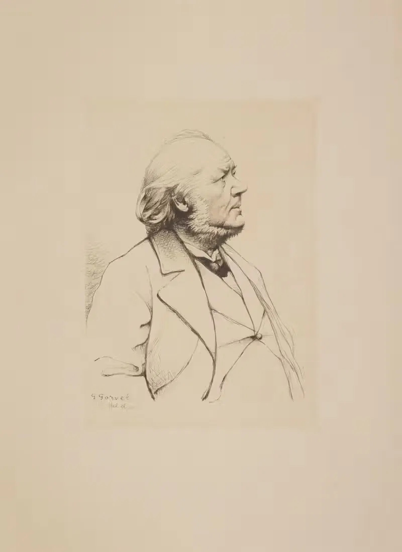 Оноре Дома (1808-1879) by Жорж Горвель, 1808-1879 — digital art print download