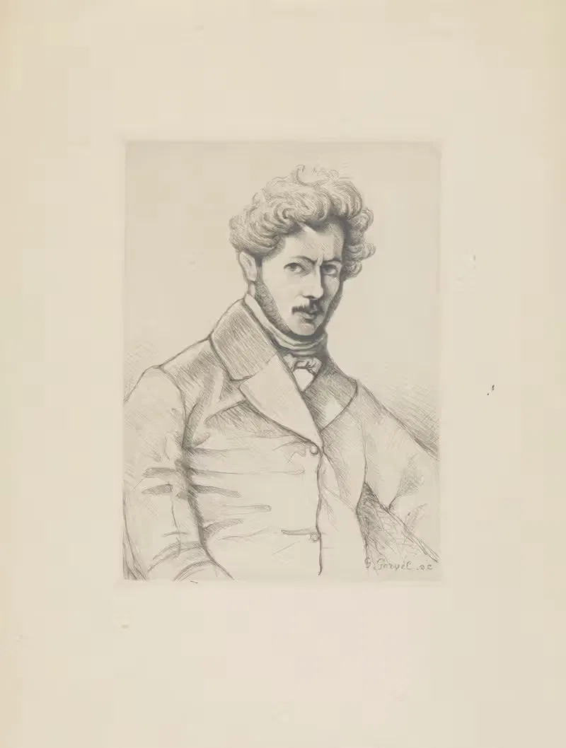 Поль Гаварни (1804-1866) by Жорж Горвель, 1804-1866 — digital art print download