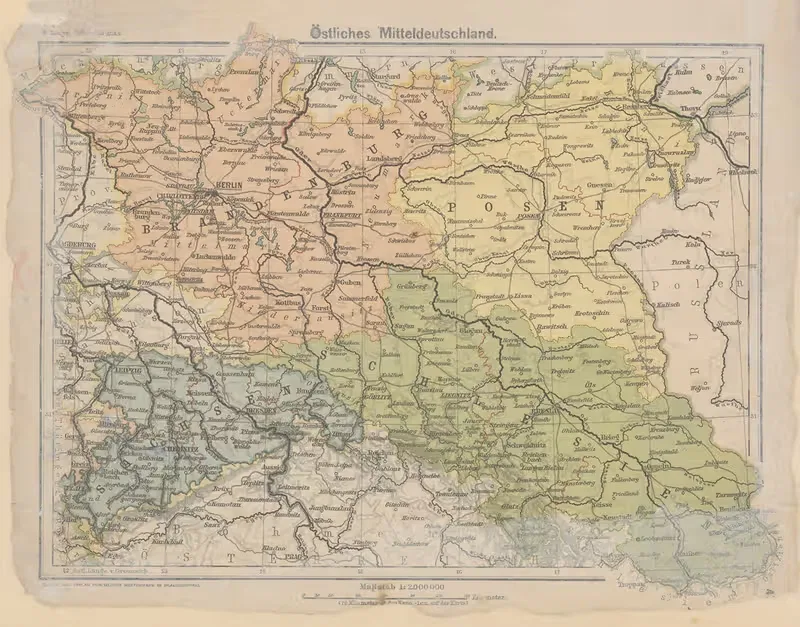 Восточная Центральная Германия by Генри Ланге, 1898 — digital art print download