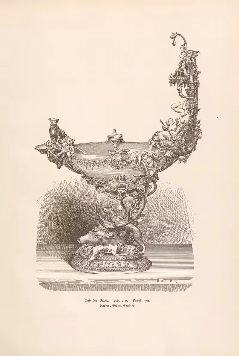 Купание Дианы. Чаша Динглингера by Якоб фон Фальке, 1888 — digital art print download