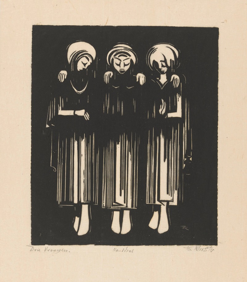 Drie vrouwen by Johannes Frederik Engelbert ten Klooster, 1921 — digital art print download