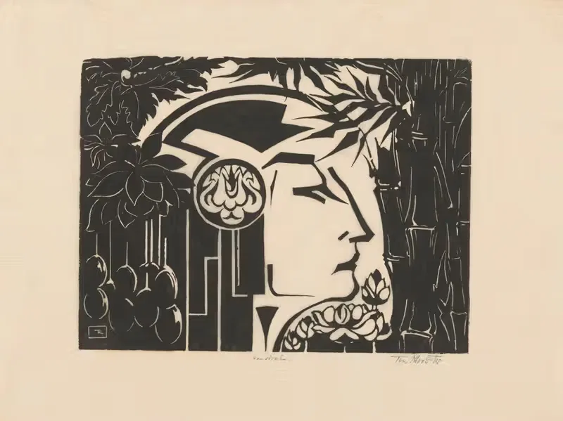 Малайская женщина by Иоганнес Фредерик Энгельберт тен Клоостер, 1919 — digital art print download