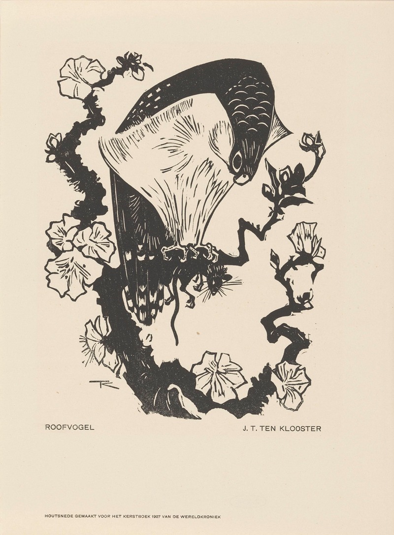 Птица хищник by Иоганнес Фредерик Энгельберт тен Клоостер, 1927 — digital art print download