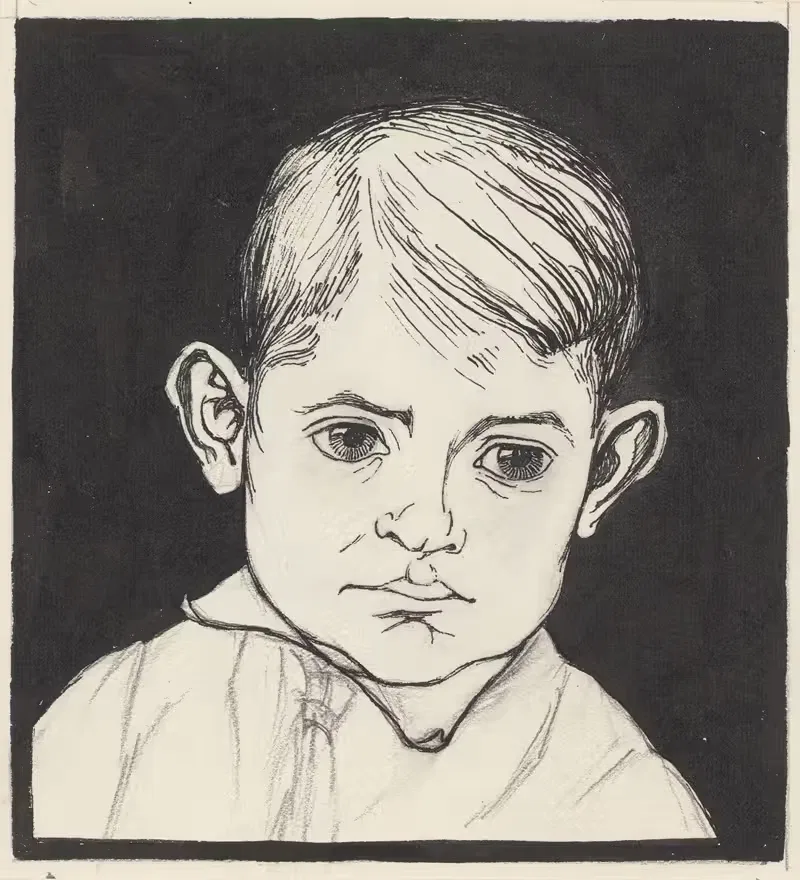Portrait of a boy — Julie de Graag