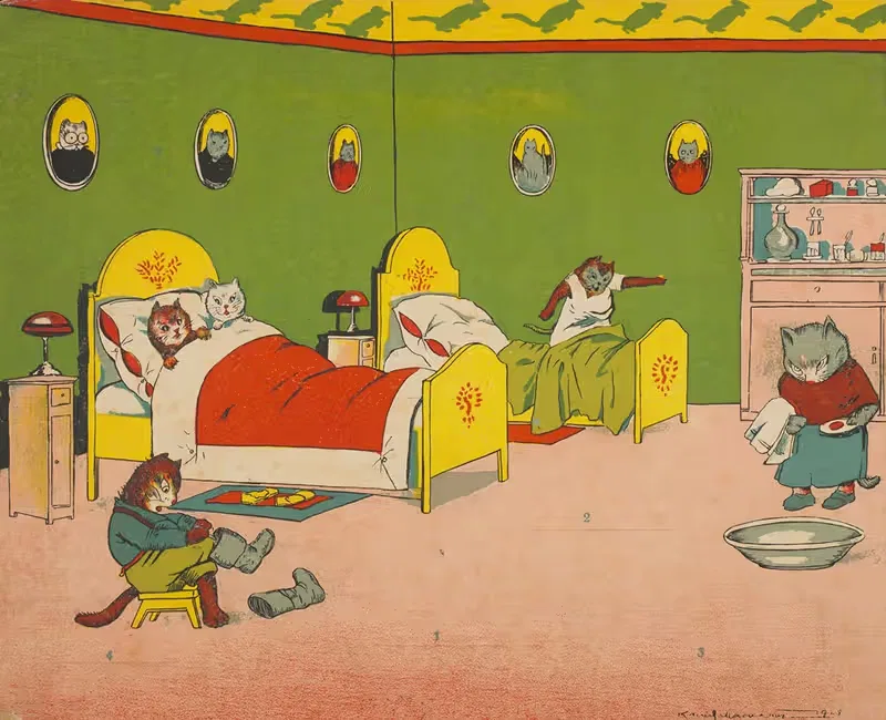 Кошачья панорама Пл.2 by Камиль Мацкевич, 1928 — digital art print download