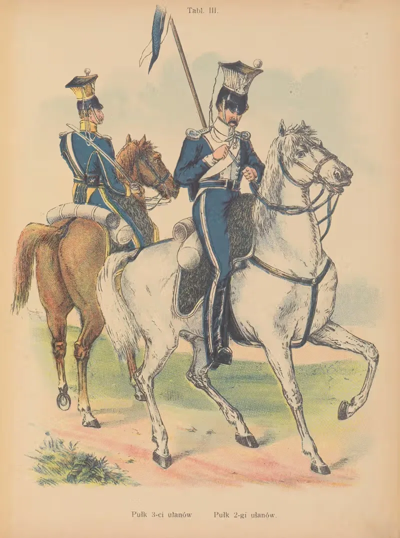 Полк 3-й уланов. Полк 2-й уланов by Кароль Козловский, 1908 — digital art print download