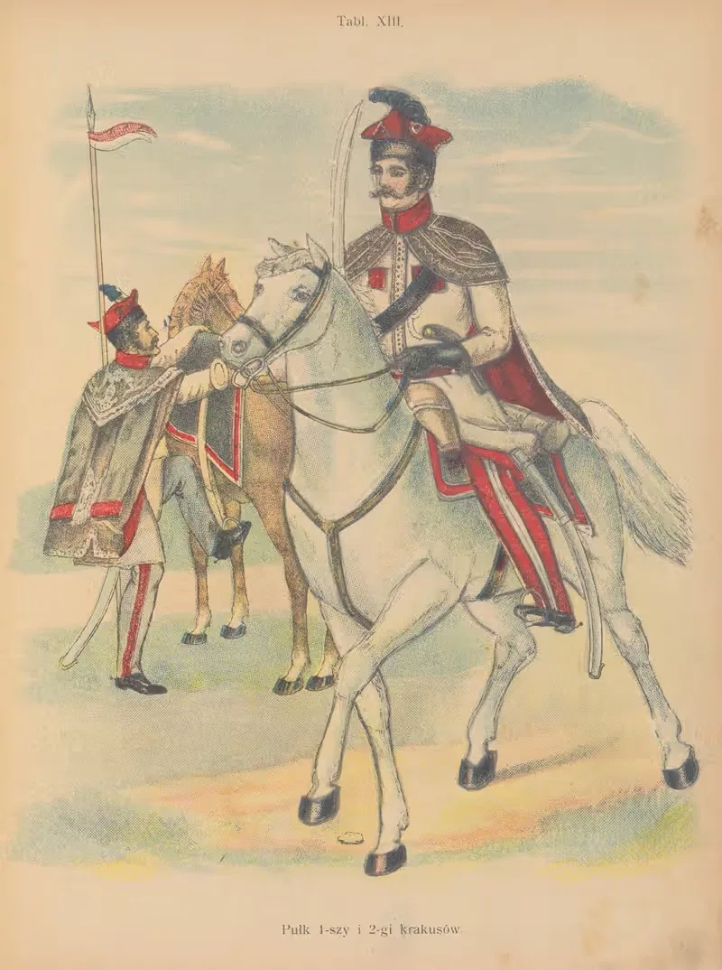 Полк 1-й и 2-й краковцев by Кароль Козловский, 1908 — digital art print download