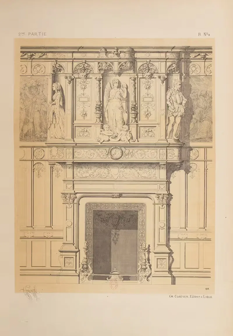 Cheminée; fragments historiques de la renaissance — Michel Liénard