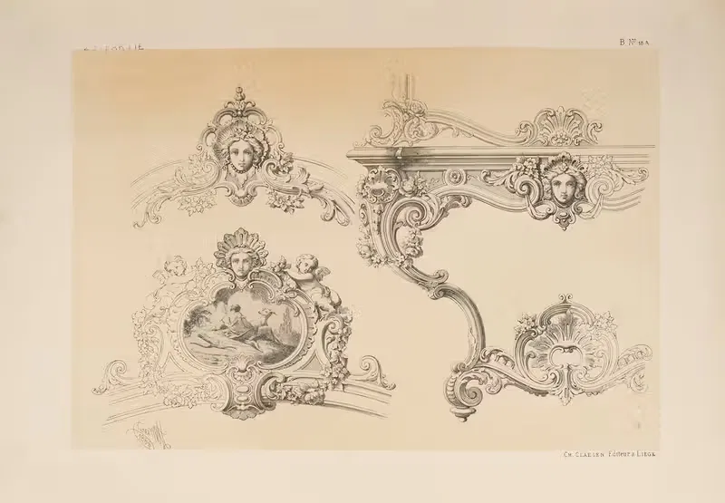 Console et couronnement de glace; genre Blondel — Michel Liénard