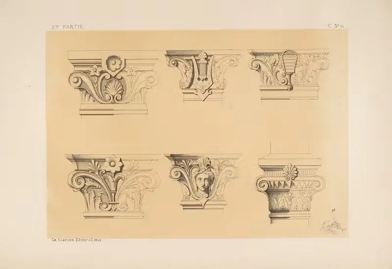 Chapiteaux; genre néo-grec — Michel Liénard
