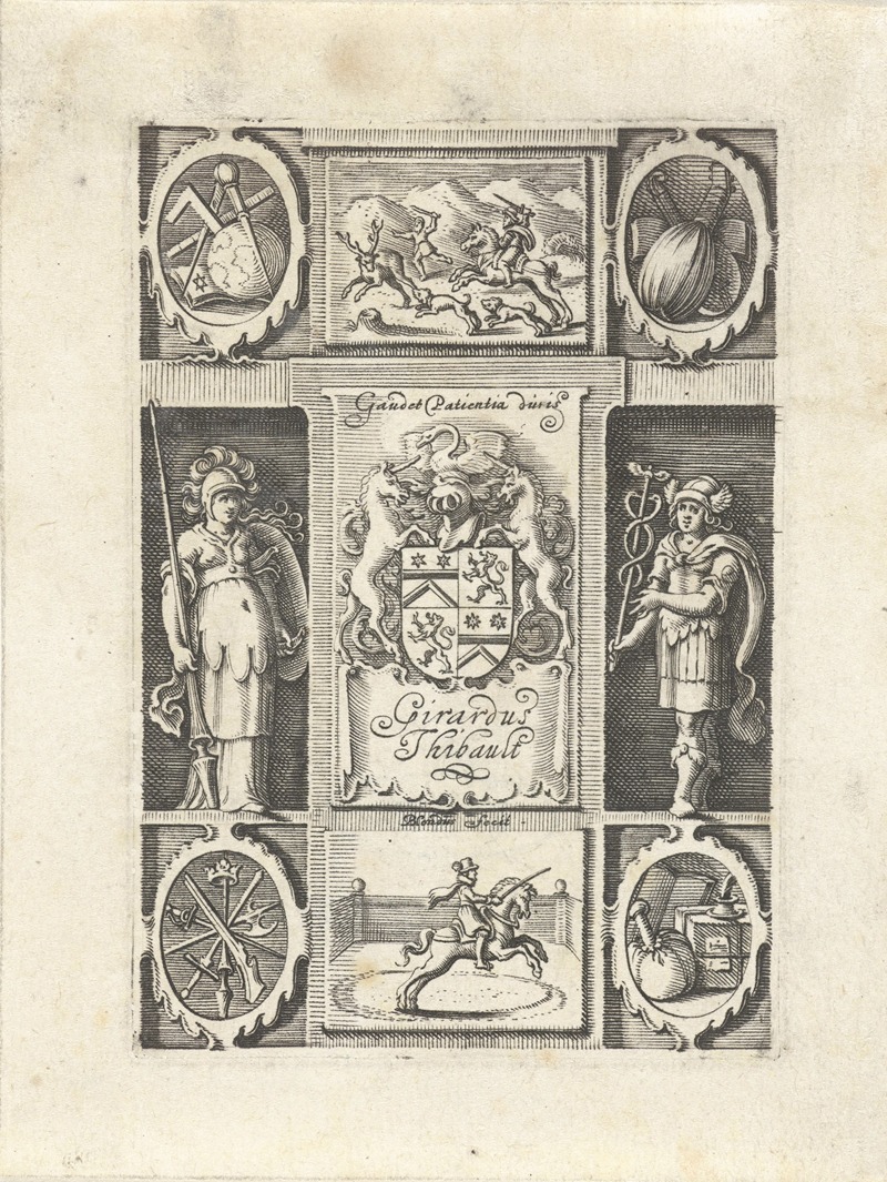 Экслибрис Жерара Тибо by Михиэль Ле Блон, 1597 - 1630 — digital art print download