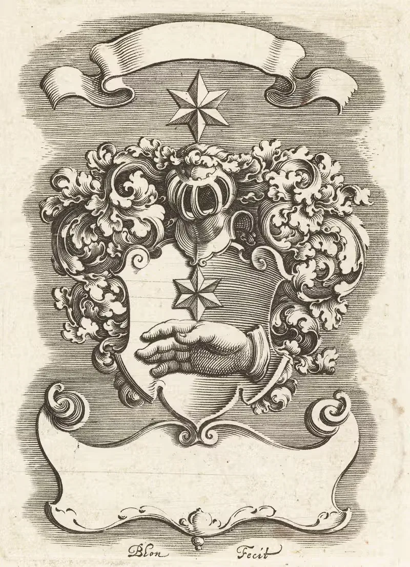 Неизвестный герб by Михиэль Ле Блон, 1611-1625 — digital art print download