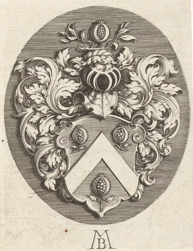 Onbekend wapenschild in ovaal — Michiel Le Blon