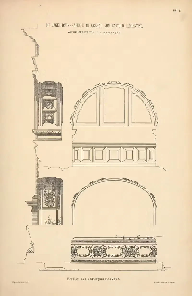 Профиль саркофагов by Н. фон Наварский, 1878 — digital art print download