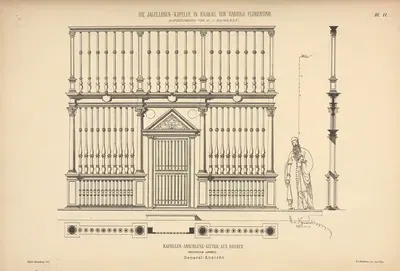 Решетка для завершения капеллы из бронзы by Н. фон Наварский, 1878 — digital art print download