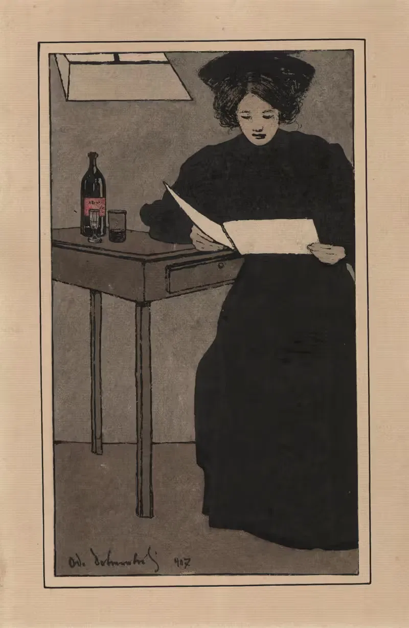 Znana literatka lwowska — Odo Dobrowolsk