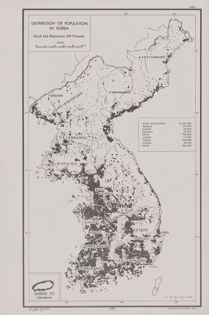Distribution of population in Korea — Office of Strategic Services