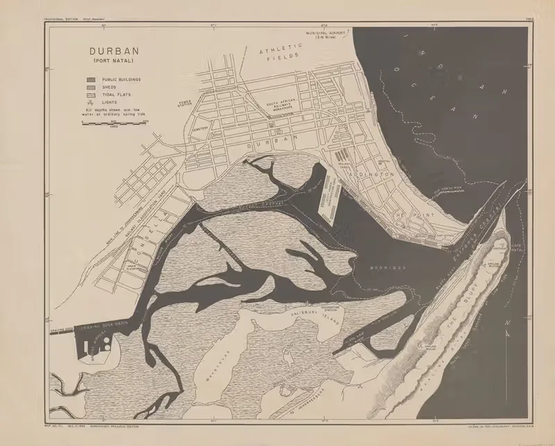 Дурбан – (Порт Натал) by Офис стратегических служб, 1942 — digital art print download