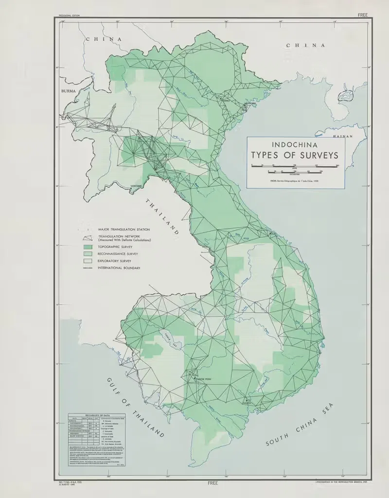 Indochina – types of surveys — Office of Strategic Services