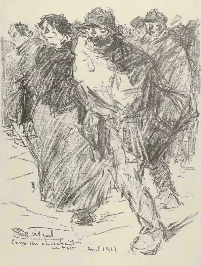 Те, кто ищет крышу by Роберт Луи Антраль, 1917 — digital art print download