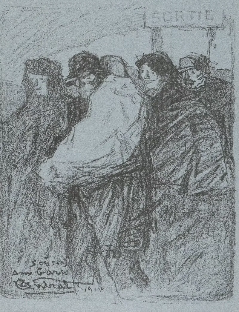 Суассон, на вокзалах by Роберт Луи Антраль, 1917 — digital art print download