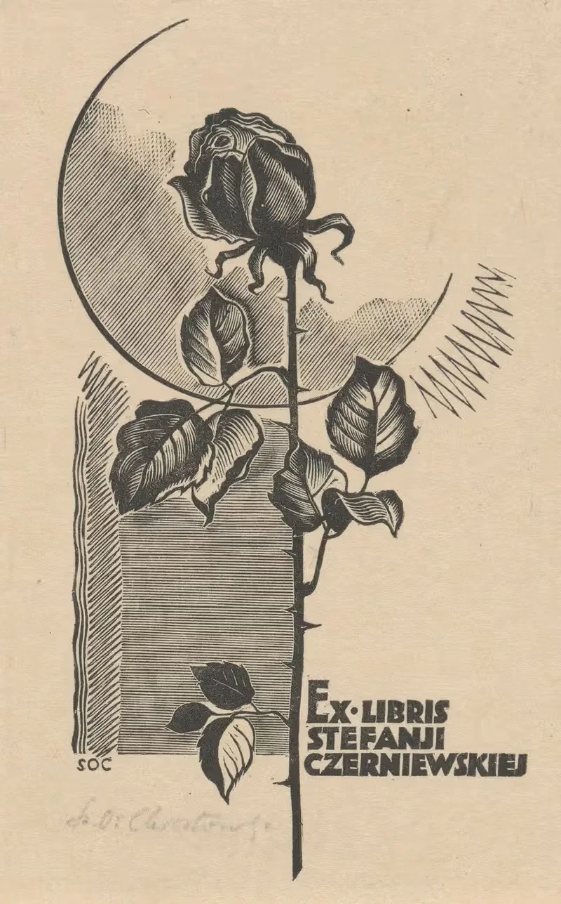 Ex libris Stefanji Czerniewskiej — Stanisław Ostoja-Chrostowski