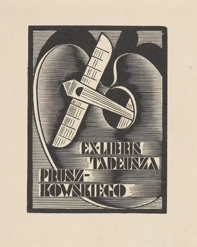 Ex libris Tadeusza Pruszkowskiego — Stanisław Ostoja-Chrostowski