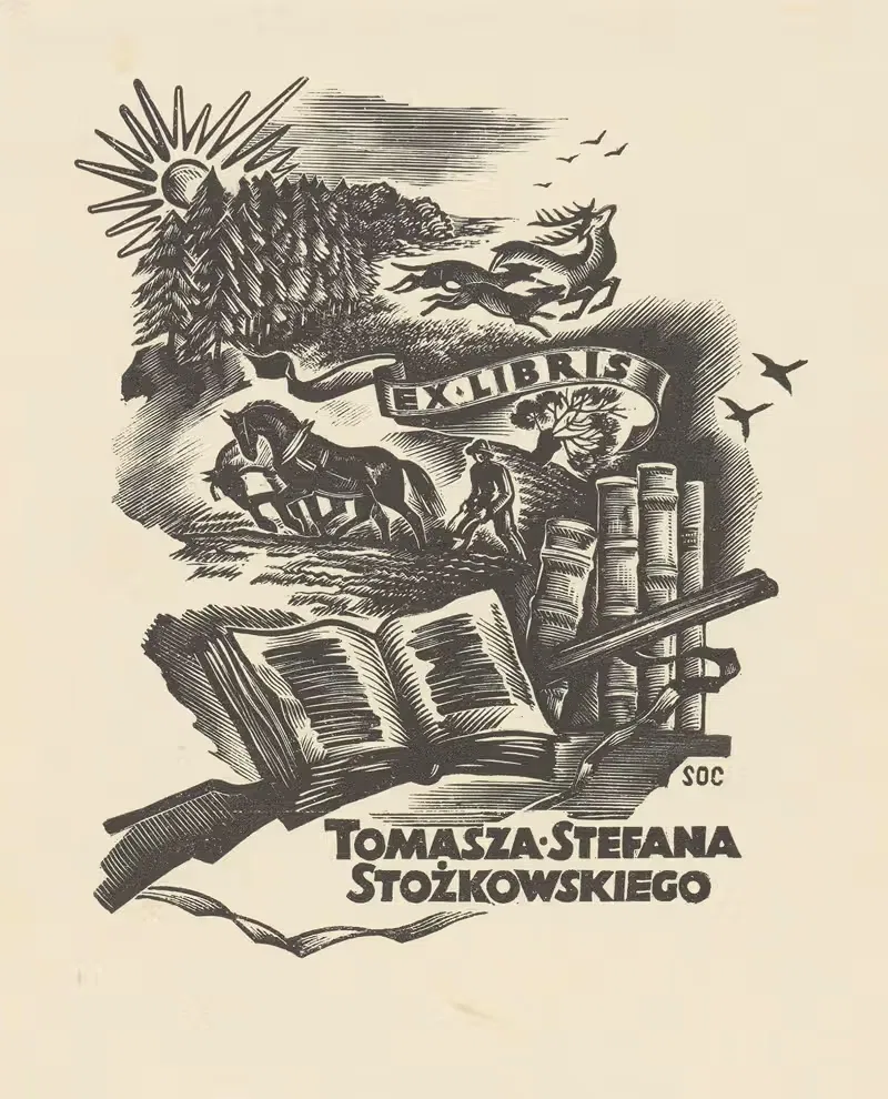 Ex libris Tomasza Stefana Stożkowskiego — Stanisław Ostoja-Chrostowski