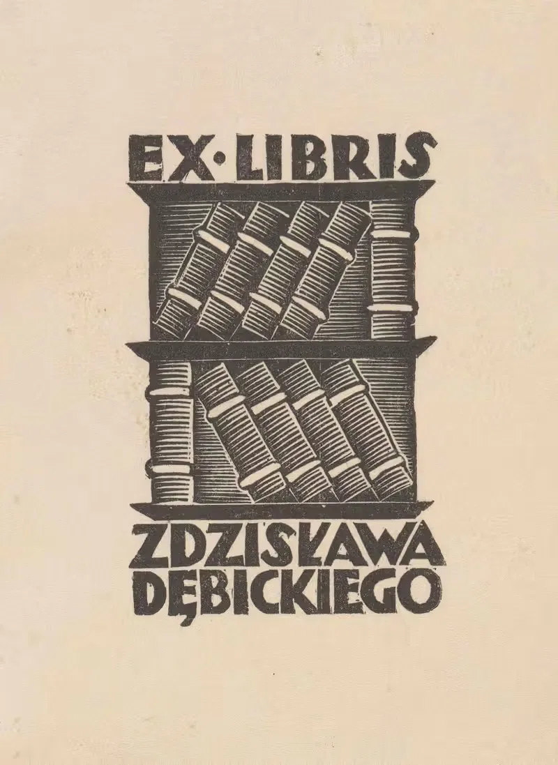 Экслибрис Здзислава Дębицкого by Станислав Остоja-Хростовский, 1929 — digital art print download