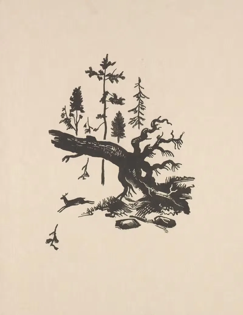 Лесной мотив by Станислав Остоja-Хростовский, 1935 — digital art print download