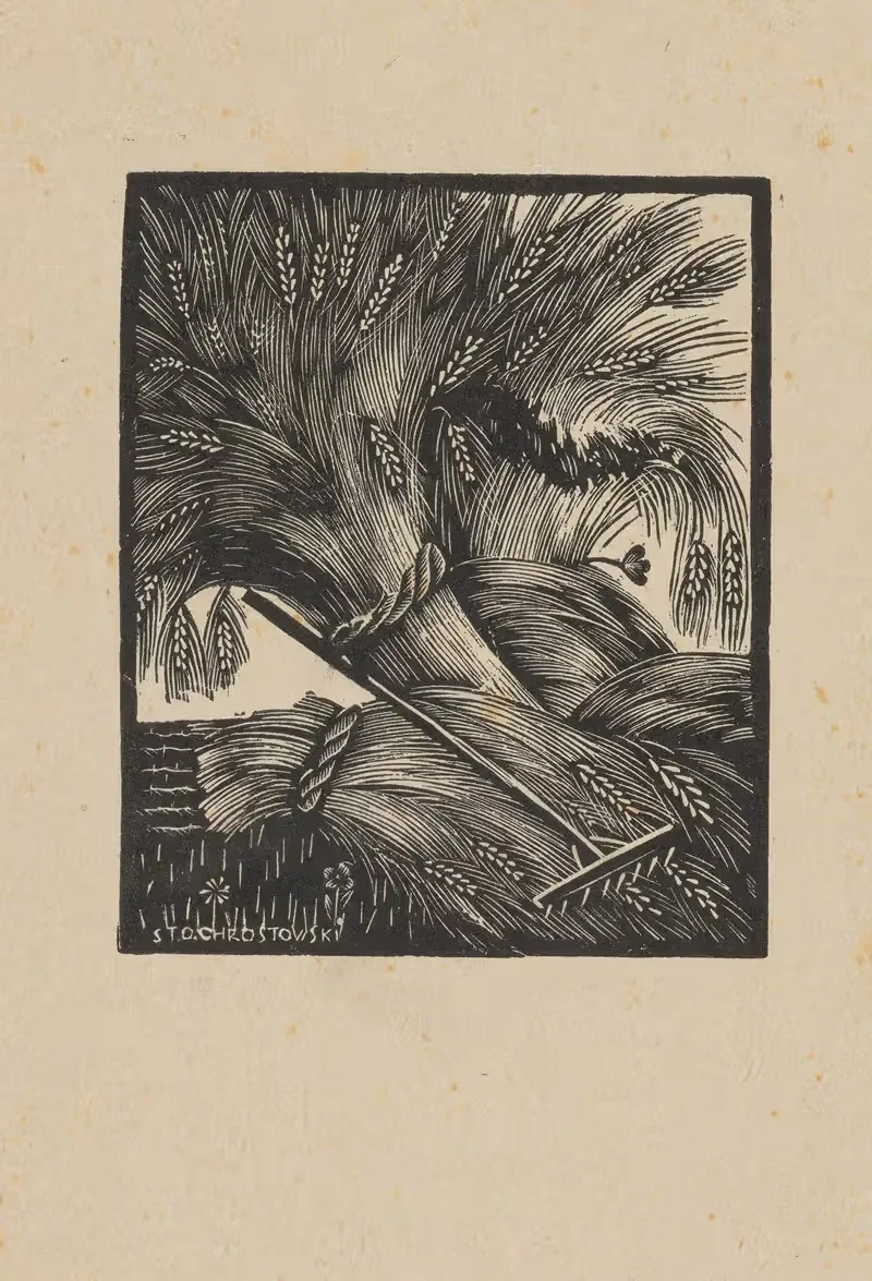 Снопки зерна by Станислав Остоja-Хростовский, 1930 — digital art print download
