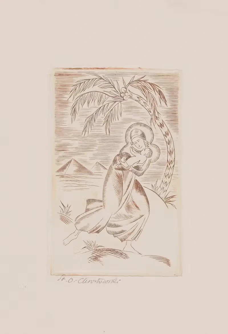 Побег в Египет by Станислав Остоja-Хростовский, 1927 — digital art print download