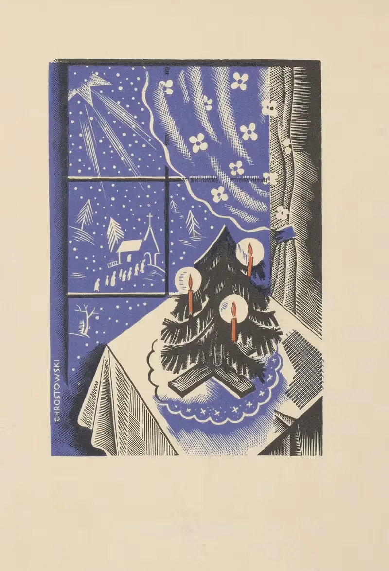 Пожелания на праздники by Станислав Остоja-Хростовский, 1932 — digital art print download
