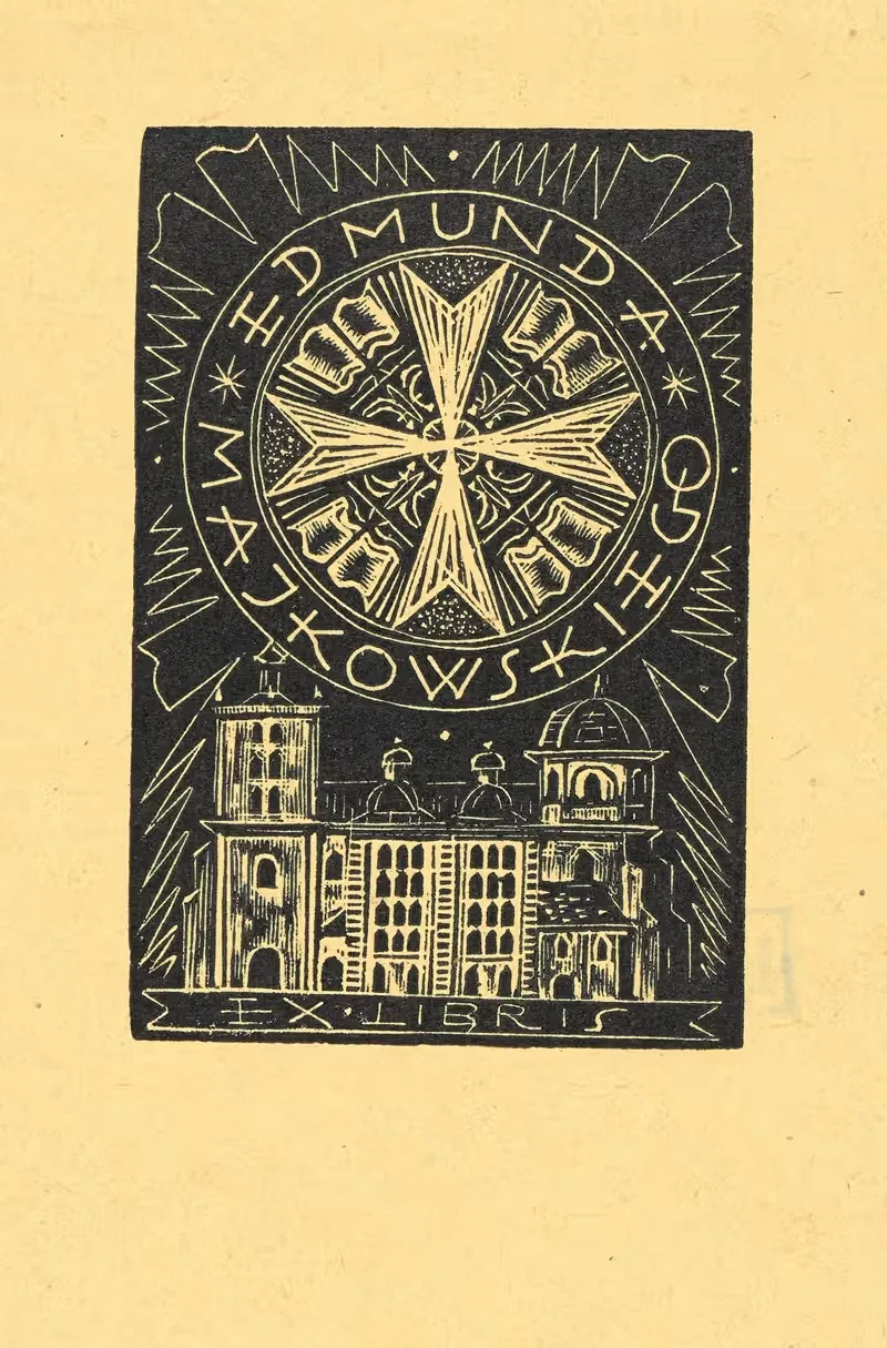 Edmunda Majkowskiego ex libris — Tadeusz Cieślewski