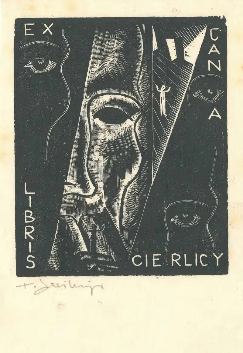 Экслибрис Яна Церлицы by Тадеуш Чешлевский, 1931 — digital art print download
