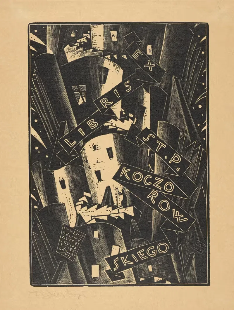 Ex libris St. P. Koczorowskiego — Tadeusz Cieślewski
