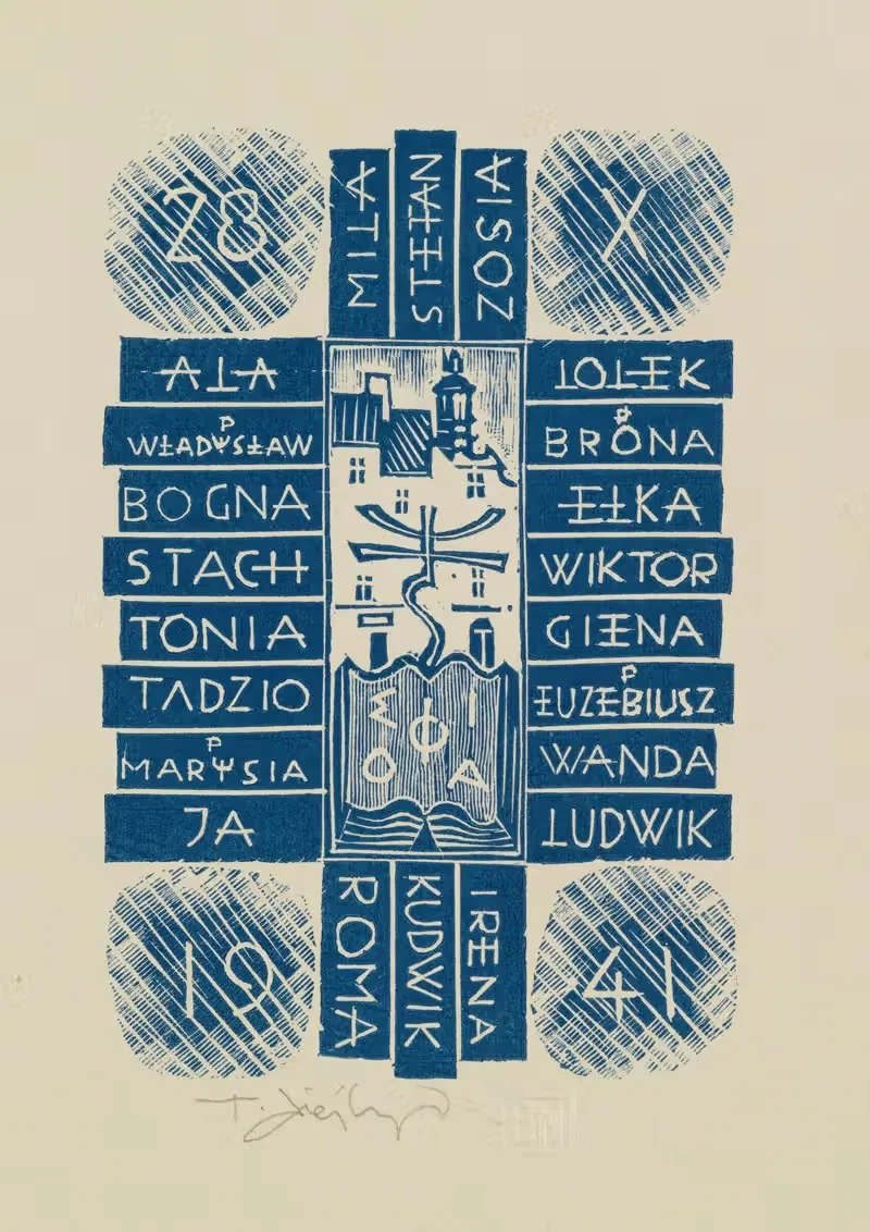 Zaproszenie na imieniny artysty — Tadeusz Cieślewski